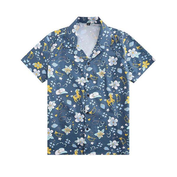 2023 Summer New Men's Designer shirt Men Hawaii Floral Letter Print tshirt Beach Shirts Top Quality hip Hop Short Sleeve Shirts Mens Casual T-Shirt