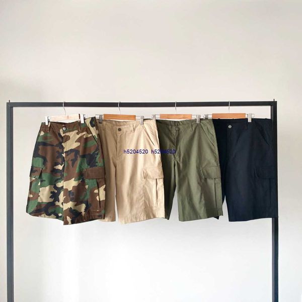 2023 Été Nouveaux shorts pour hommes Marque d'outillage de mode Carhart Style militaire Classique Workwear Workwear Pantalon moyen à cinq points Ins Camo Zbjf