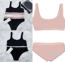 2023 été Sexy deux pièces Bikini pour femmes maillot de bain avec lettres mode dentelle maillots de bain dame maillots de bain 3 Styles