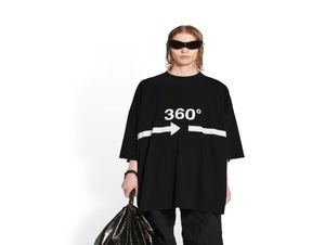 2023 Zomer Lente 360 Show Gedrukt Men039s T-shirts Klassiek Frankrijk Parijs Oversize Katoenen T-shirt Luxe Mode Vrouwen High Street 7085883