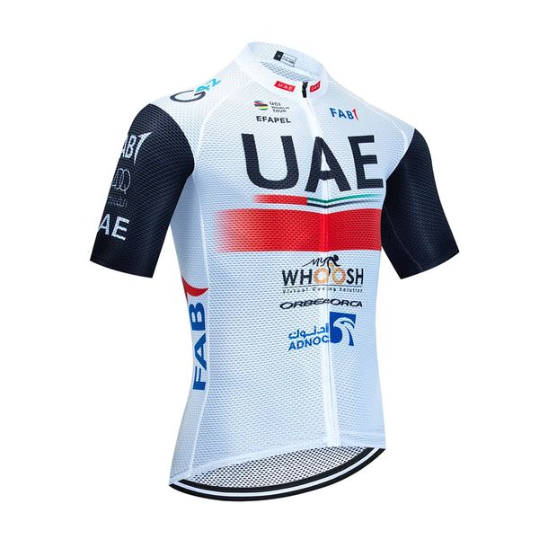 2023 Summer UAE team Cycling Short Sleeves jersey Men 100% Polyester Quick-Dry Bike Shirt Outdoor Bicycle Sportswear Roupa Ciclismo Y23030607