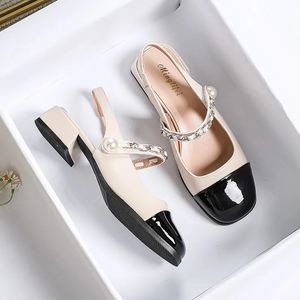 2023 zomer dames hoge hakken Koreaanse stijl Mary Jane schoenen Stijlvolle feest- en werkkleding Dames Casual Sandalen 240202