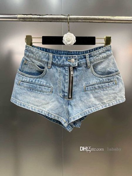 2023 été femmes jean Denim Shorts Sexy Mini bleu court pantalon bouton fermeture éclair décoration court épicé rue à la mode pantalon