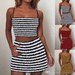 2023 Summer Womens Dress Dos Piece Fashion Clothing Textura Strape Strape Chalecería