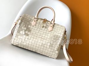 2023 Summery Speedy Bandouliere 25 Sac à main pour femme Damier Azur Sac à bandoulière Luxurys Designer Checkerboard CrossBody Purse Pouch Check Travellers Bags