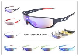 2023 Gafas de sol con 5 gafas de sol polarizadas de marca para hombres para mujeres Sport Cycling Eyewear Bicycle Running Sun Gafas de sol