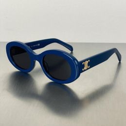 2023 óculos de sol das senhoras óculos de sol frança arco do triunfo vintage para mulher sexy gato olho óculos oval acetato protetor