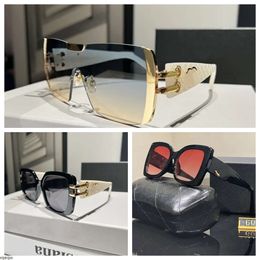 2023 Gafas de sol Hombres y mujeres Classic Big Frame Sun Gafas para femeninas de moda de gafas al aire libre.