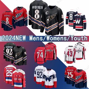 Venta caliente 8 Alex Ovechkin 2023 Capitales de jersey de hockey de Washington Darcy Kuemper Nicklas Backstrom T.J.Oshie Tom Wilson John Carlson Dylan Hockey Stadium Serie