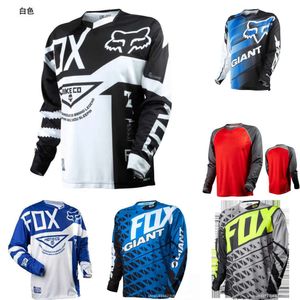 2023 T-shirts Quick Men's 8ZBL Foxx Descente VTT Cyclisme Costume Vélo Sec À Manches Longues Été Moto Racing Développement
