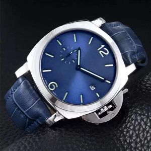 Relojes para hombre Reloj de pulsera con cinturón de cuero Las funciones del reloj de cuarzo secundario de 50 mm pueden funcionar Moda Deporte Japón Cronógrafo Reloj de pulsera para regalos para hombres al por mayor