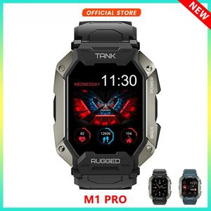 2023 TANK M1 PRO Smartwatch noir bleu montre de sport intelligente d'extérieur pour hommes surveillance de l'activité physique montres de bande établir une connexion via Bluetooth 5.0 5ATM 240319