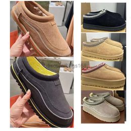 2023 Tasman Cali Wave Sport Slipper Hommes Femmes Grande Taille 36-46 Tazz Slides Australian Mini Boot Slipper Fur Slides Classic Platform Boots Daim Laine