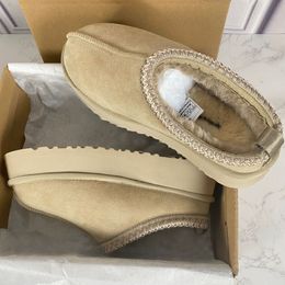 2023 Tasman pantoufles femmes classique ultra mini plate-forme botte australienne hiver neige designer bottes tazz cheville sherpa pull lettre UGGsitygfhg