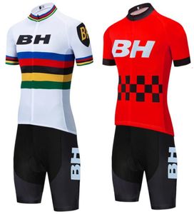 2023 Team Cycling Jersey Rouge BH BIKE Maillot Shorts Uniforme VTT Bicycl TShirt Descente Pro Montagne Vélo Vêtements1895159