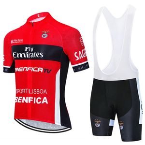 2023 Team Emirates Lisboa BENFICA Maillot de cyclisme 19D Pantalon de vélo Costume Hommes Été Séchage rapide Pro Chemises de vélo Maillot Culotte Wea294H