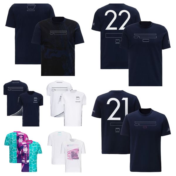 T-shirts Team F1 Series 2023 Le site officiel de Formule 1 est le dernier best-seller du même T-shirt à manches courtes et col rond, personnalisation de la combinaison de course à séchage rapide.