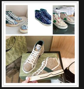 2023 Tennis 1977 Sneaker Ontwerpers Canvas Casual Schoen Dames Heren Schoenen Ace Rubberen Zool Geborduurd Beige Gewassen Jacquard Denim Mode Klassieke Ab08w