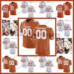 2023 Texas Longhorns College Football Jersey 11 Sam Ehlinger Ricky Williams Arch Manning Roschon Johnson Bijan Robinson Hudson Card Oversshown Jaylan Ford Jerseys