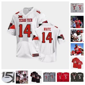 2023 Texas Tech Red Raiders voetbalshirt 99 Sam Carrell 32 Tyrique Matthews 10 Drae McCray 97 Bradford Jr. 34 Bryce Robinson 17 Isaac Smith 71 Mills 24 Malik Dunlap