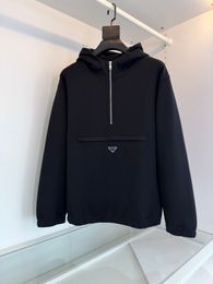 2023 de nieuwste highend heren hoodie mode halve ritssluiting knappe hoodie hoge kwaliteit katoen materiaal luxe merk top designer hoodie