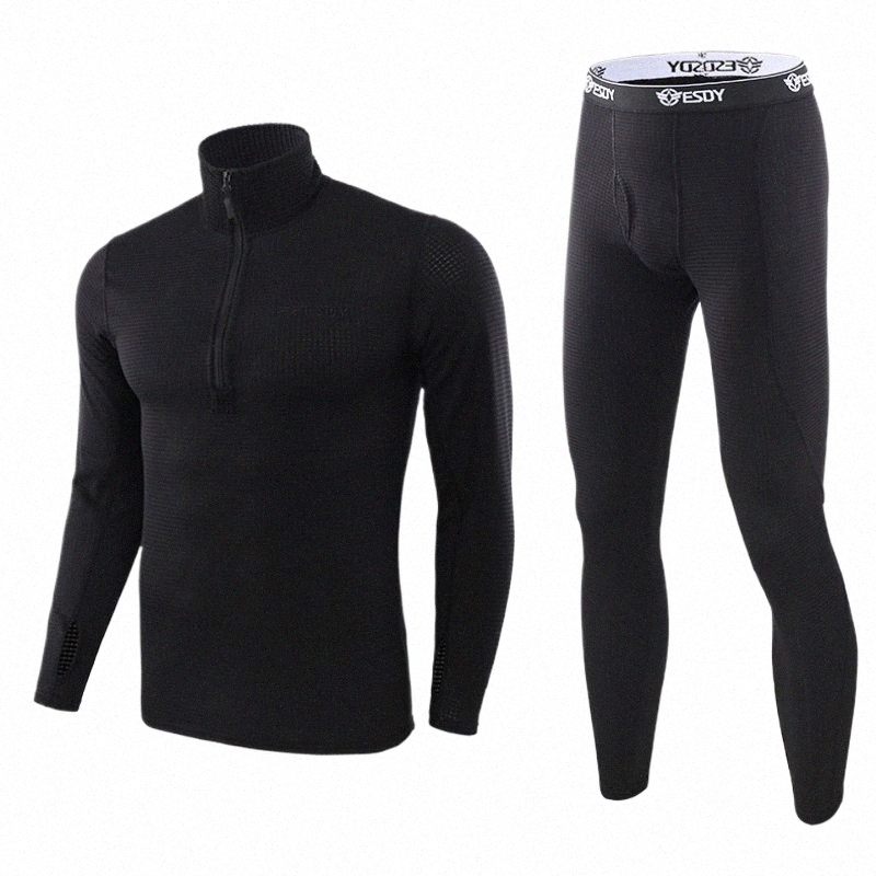 2023 Thermal Underwear Sets For Men Winter Lg sleeve Thermo Underwear Lg Winter Clothes Men moti Thick Thermal Clothing J4oD#