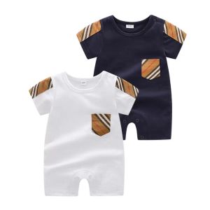 2023 Toddler Baby Romper babyjongen kleding pasgeboren jumpsuit met lange mouwen katoenen pyjama 0-24 maanden rompers ontwerpers kleding