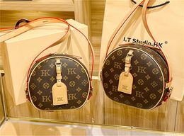 2023 Top 10A sac de designer sac à tarte rond sac à bandoulière en cuir véritable pour femmes petit sac rond une épaule sac pour femmes vente chaude