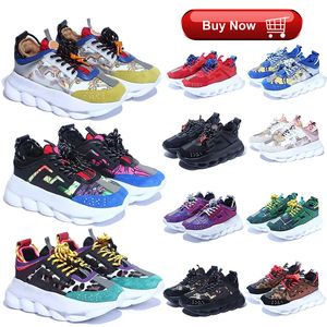 Designer Italie réaction en chaîne chaussures de course baskets réfléchissantes triple noir blanc multicolore daim rouge bleu jaune fluo tan luxe hommes femmes designer formateurs