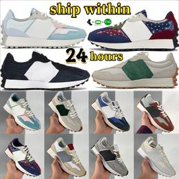 Designer 327 327s Chaussures de course hommes baskets Paisley Pack Pastel Navy Casablanca orange Nightwatch Green Turtle Dove invisible 2 noir gris neo flamme femme formateur