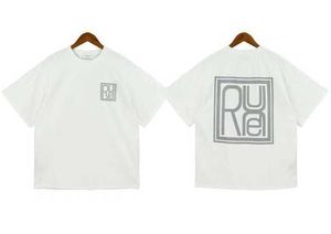 2023 Top Artisanat Rhude Hommes T-shirts d'été T-shirts de créateurs de mode Street Casual Manches courtes Style de plage T-shirts Chemise d'impression en coton ty03
