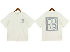2023 Top Artisanat Rhude Hommes T-shirts d'été T-shirts de créateurs de mode Street Casual Manches courtes Style de plage T-shirts Chemise d'impression en coton fk35