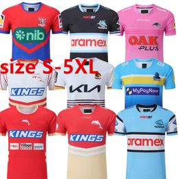 2023 Top Dolphins Rugby Jerseys Cowboy Penrith Panthers Inheemse Cowboy Rhinoceros Training Jersey All NRL League Mans T-Shirts maat S tot 5xl