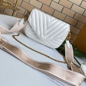 2023 top Mode Schoudertas New Wave Echt lederen crossbody tas twin set satchel handtas voor mannen presbyope mini pakket Multi Pochette dame