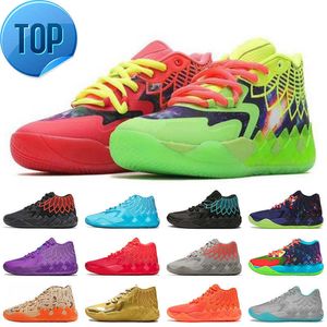2023 Top high ShoesTOP Chaussures de basket avec boîte LaMelos Ball MB.01 US 7.5-12 Baskets pour hommes Sports Galaxy Beige Queen Buzz City Rick et Morty Boot