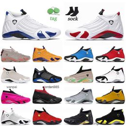 2023 Top Jumpman 14 14s XIV Chaussures de basket-ball Hyper Royal Candy Cane Hommes Femmes Université Or Gym Bleu Noir Toe Baskets Baskets Taille 13 JORDON JORDAM