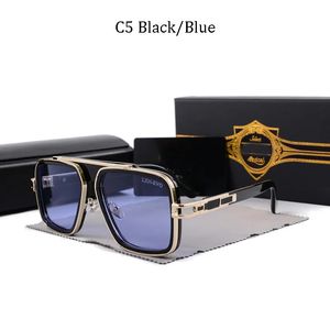 2023 Top Diseñador de lujo Gafas de moda Gafas de sol piloto vintage para hombres Gafas de sol cuadradas para mujer Gafas de sol de diseñador de moda Marco dorado de lujo