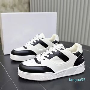 2023-TOP Luxury Men Sneakers Chaussures Las Lace Up Up Calfskin Trainers en cuir technique Semelle Sole Fête de mariage Foot-Wear