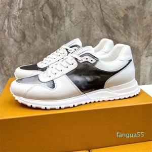 2023-Top Luxury Mens Run Away Sneakers Chaussures Mesh Reflection Leather Lace Up Rubber Sole Runner Sports Party Dress Casual Walking