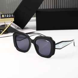 2023 Top Luxe Zonnebril Polaroid Lens Designer Womens Mens Goggle Senior Brillen Voor Vrouwen Brillen Frame Vintage Metalen Zonnebril OS 7221