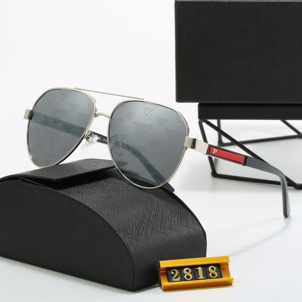 2023 Top gafas de sol de lujo Polaroid lente diseñador para mujer para hombre gafas senior gafas para mujeres marco de anteojos vintage metal gafas de sol jing ru 2818 PPDDA