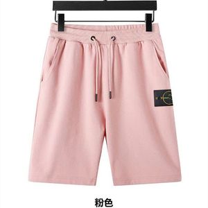 2023 Top matériel plage pierre shorts hommes rétro île pantalons de sport pur coton bleu court logo cravate femmes broderie été rue chaude cinq points