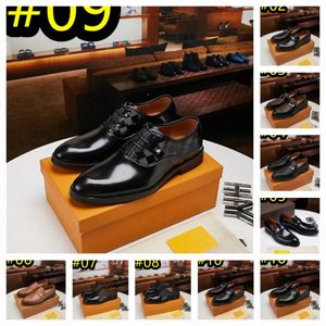 2023 Top Heren Loafers Ontwerpers Kleding Schoenen Echt Leer Heren Mode Zakelijk Kantoor Werk Formeel Merk Feest Bruiloften Platte Schoen Grote Maat 38-47 154V #