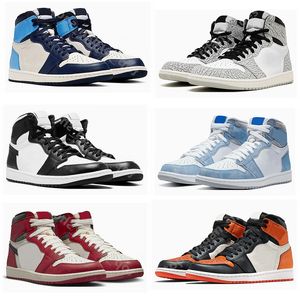 2023 Chaussures de basket-ball haut de gamme Jord1 Jumpman 1 1S avec fonction anti-salissure de boîte fabriquée avec des matériaux de la meilleure qualité 1 1 dupe une variété d'options de couleurs