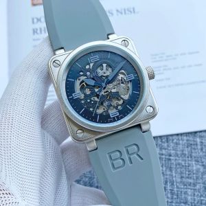 2023 Topkwaliteit 44MM heren belhorloges waterdicht automatisch uurwerk mechanisch horloge saffierglas roestvrij staal heren ross horloges BRO66