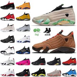 2023 Chaussures de basket-ball de qualité supérieure 14 14s XIV Jumpman Fortune Winterized University Gold Gym Bleu Rouge Rouge à lèvres Thunder Candy Cane Formateurs Air JERDON