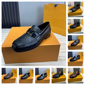 2023 Top Kwaliteit Designer Schoenen Mode Loafers Mocassins Mannen Schoenen Klassieke Kalfsleer Loafer Casual Stijl Lederen Schoen 38-45