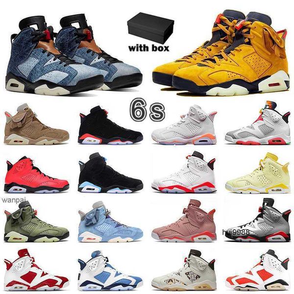 2023 Top Qualité Hommes Femmes Jumpman 6 6S Chaussures de basket-ball Hotsaling TVs Jaune Olive Hommes Triple Noir Baskets de guerre en plein air haute ogJORDON JORDAB