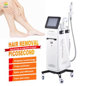 2023 Top Technologie 2 handvatten 810nm Diode Laser Ontharing Machine picoseconde Laser Tattoo Verwijdering Permanente en Snelle