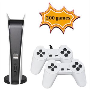 2023 Speelgoed Tv Game Console 8 Bit Game Box Met 200 Klassieke Juegos Av-uitgang GS5 Retro Video Mini games Station Dual Wired Controller264t